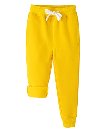 Spring&Gege Boys' Fleece Active Jogger Sweatpants Thick Sports Pants with Pockets