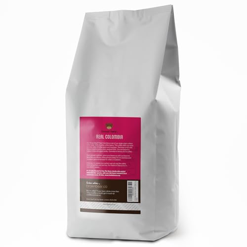 Colombian Coffee Beans 1kg - Medium Roast - Brown Bear Colombia Arabica Coffee - Suitable For All Machines - Strength 3 - Donation to Free The Bears - Columbia