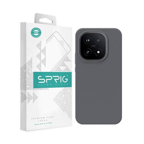 Image of SPRIG Compatible with IQOO 15 5G SilkTone Silicone Back Cover Drop Tested Shock Proof Mobile Case for Men, Women, Boys and Girls with Camera Protection (Dark Grey)