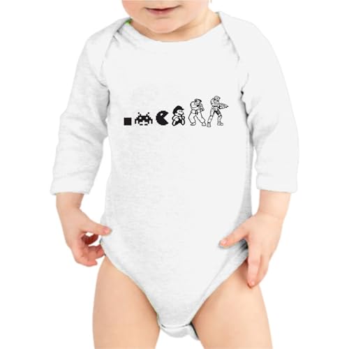 the Fan Tee Body Manga Larga de Bebe Videojuegos Gamer Modo Juego Activado 125 3 Meses