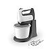 Moulinex HM4641 Prep'Mix+ Sbattitore Elettrico, con Fruste e Ganci Impastatori in Acciaio Inox per Mescolare, Sbattere e Montare, Recipiente Autorotante da 2.5 L, 5 Velocità e Impostazione Turbo immagine