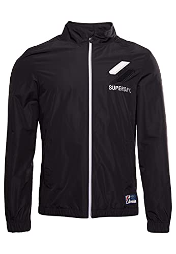 Superdry Chaqueta para Hombre Track Cagoule, Negro, M