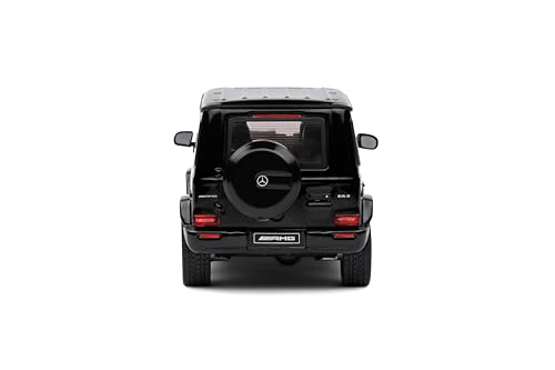 Solido 1:43 Mercedes-AMG G63 2022 Schwarz – Die-Cast Modellauto, Fensterkarton mit Kunststoffsockel, 421438249