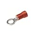 Burndy TP16-14 Vinylug Polyvinylchloride Insulated Ring Tongue Terminal, 22-16 Wire Range, 0.40" Width, 0.99" Length, 12-1/4 Stud Size (Pack of 100)