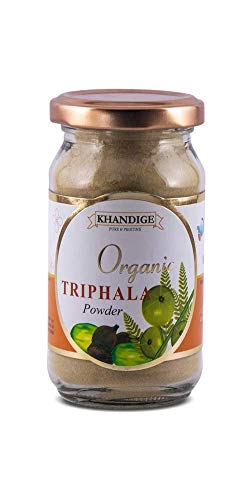 Khandige Organic Triphala Powder-250g (Amla,Harad,Baheda) | Vitamin C | Rejuvenator | Proper digestion.