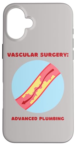 Chirurgia vascolare: avanzato idraulico divertente PA, chirurgo, Infermiera Custodia per iPhone 16 Plus