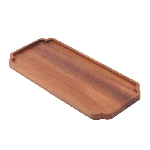 MALUGOGO 和風天然木製プレート 滑らか仕上げ 多機能フルーツ パン皿 おしゃれデザートトレイ 家用収納兼用 食事とおもてなしに