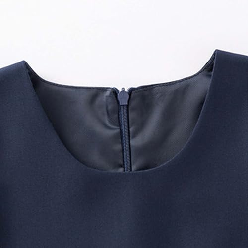 Uniform Dresses for Girls School Uniform Jumper: Stretch Fit Pleated Hem Kids Sleeveless Soft Dress 5-16Y3