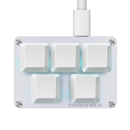 SAYODEVICE K05 HE Rapid Trigger Hall Effect Mini Keyboard...