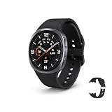Samsung Galaxy Watch 8 (2025) Bluetooth Smartwatch, US Version – Fitness & Sleep Tracking,Heart Rate Monitor, Android Compatible (Not for iOS) – with Extra Hybrid Band (Graphite, 40mm)