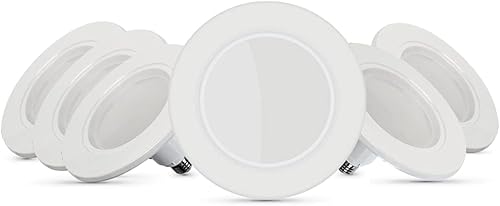 Feit Electric InstaTRIM - Foco LED empotrable de cuello ajustable de 5 a 6 pulgadas, blanco suave de 2700 K, regulable, moldura premontada,
