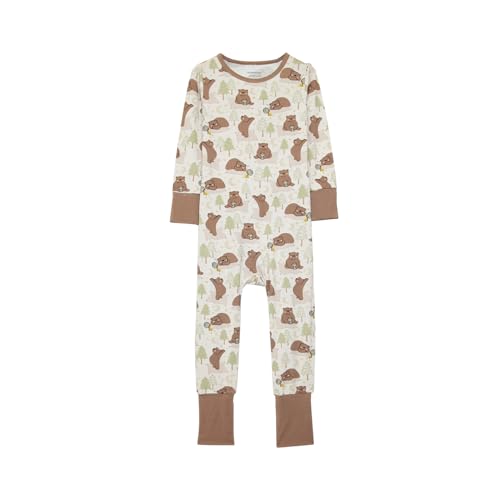 HUGH & HONEY SnugFlex™ Romper, Bamboo Viscose, Baby and Toddler Pajamas, No Zip with Convertible Hands and Feet Coverage