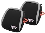 BubbleBum Booster Seat, Inflatable Car Seat, Car Booster Seats for 4-12 Years Boy Girls Child Kids, Backless Portable Narrow Slim Foldable Lightweight Safe for Travel & Daily Use - Twin Black