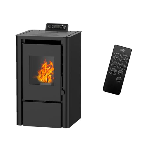 Poêle à granulés étanche Anita 7,6 kW Noir Sannover