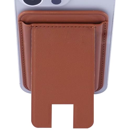 Cartera genérica soporte para teléfono | soporte magnético para tarjetas integrado para smartphone | accesorio móvil ultrafino para estudiantes deporte viaje uso diario mujeres hombres, Curtido, Se
