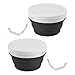2PCS 950ml Silicone Folding Bowl Portable Tableware Bowl Space Storage Salad Food for Home Kitchen