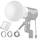 Godox ML-CD15 Soft Dome Diffuser Kit mit 3 Adaptern, kompatibel mit Godox V100, V1 Pro, AD200Pro II, AD100Pro, AD300Pro, AD400Pro, V860III, ML30, ML30Bi, ML100Bi, ML100R, ML60Bi, ML60IIBi und mehr