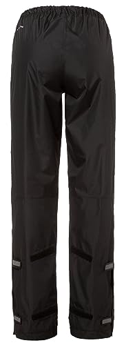 VAUDE Fluid Regenhose Damen - wasserdichte, atmungsaktive Multifunktionshose für Radfahren, Wandern, Outdoor, Eco Finish, PFC-frei, reflektierende Details, verstellbare Beinweite