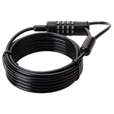 TUSK Off‑Road ADV Luggage Lock 6′ Cable – Heavy‑Duty Coated Steel, Secure Tie‑Down for Motorcycle & ATV Bags2