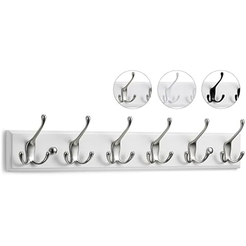 LARHN Wall-Mounted Coat Rack with 6 Hooks Cover