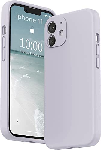 mobistyle Designed for iPhone 11 Cover Soft Liquid Silicone Slim Protective Shockproof with Anti-Scratch Microfiber Lining Phone Back Cover Case (Grey)- Best and cheap mobile covers in India