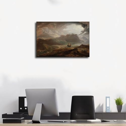 Toile John Martin Macbeth tableau décoration murale salon bureau 20x30 - 3