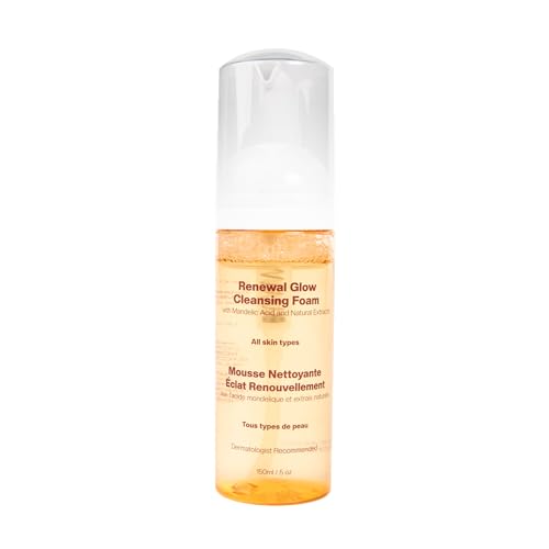 MAKARI Renewal Glow Cleansing Foam | Dermatologist-Recommended Face Wash for Women with Mandelic Acid, Chamomile & Aloe | Rejuvenating Facial Cleanser | Paraben & Sulfate-Free Skin Care, 150ml/5oz