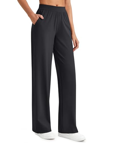 G4Free ShiftReady Women Trousers Yoga Pants with Pockets Wide Leg Stretchy Dress Pant Work Slack Petite/Regular/Tall