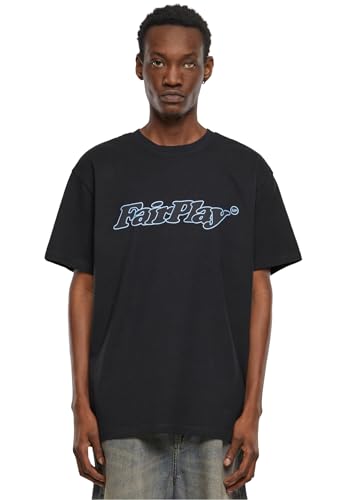 Camiseta para hombre de manga corta y cuello redondo color negro