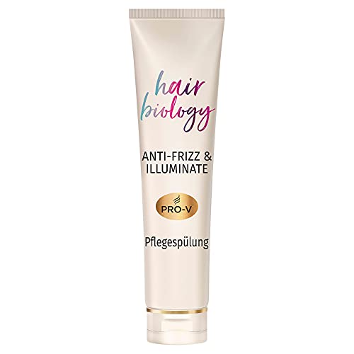 Hair Biology Anti Frizz & Illuminate Pflegespülung, für Widerspenstiges oder Trockenes und coloriertes Haar, Haarpflege Glanz, Conditioner, Haarpflege Trockenes Haar, Trockene Haare Conditioner, 160ml Cover