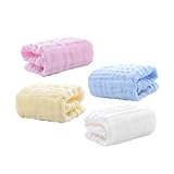 Toyvian 4stücke Teiliges Waschlappen Aus Baumwolle Multifunktionale Spucktücher Für...