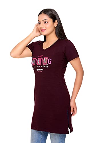 Image of Duchess Regular Fit Women Stylish Long Top | Tshirt for Women