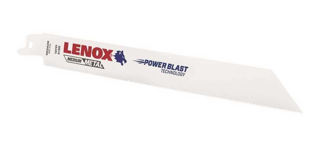 LENOX 20578818R Reciprocating Blade, 18T, 8