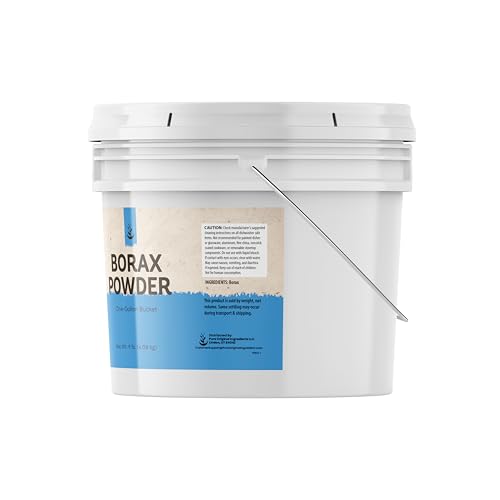 Image of PURE ORIGINAL INGREDIENTS Borax Powder (1 Gallon) Multipurpose Cleaner & Laundry Booster, Deodorizer & Stain Remover