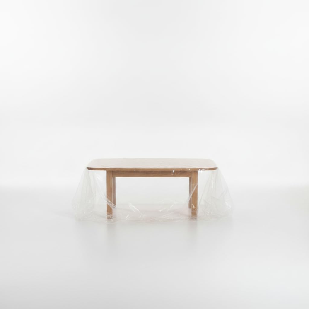 Housse protection meuble canapé double transparent grand format jetable élastique
