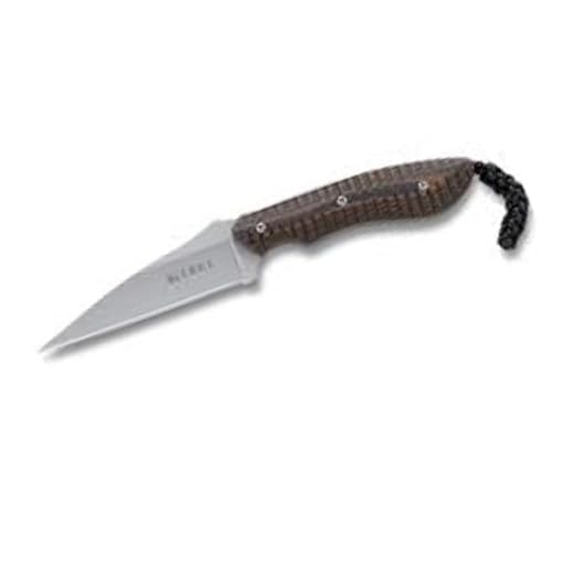 CRKT S.P.E.W. EDC Fixed Blade Knife with Sheath: Compact Utility Neck Knife, Bead Blast Blade, Textured G10 Handle, Nylon Sheath, Belt Loop 2388
