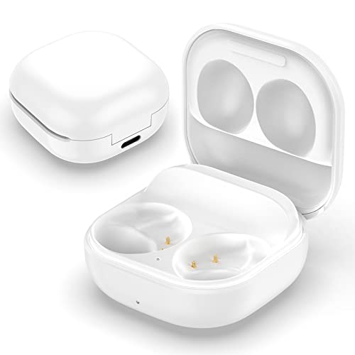 Wired Charging Case Compatible with Samsung Galaxy Buds 2(SM-R177), Replacement Charger Case Dock Station for Galaxy Buds 2 Bluetooth Earbuds (White)
