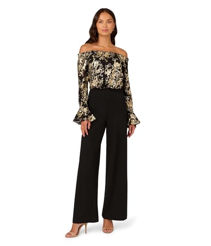 Mono Adrianna Papell de encaje ideal para invitadas de boda de noche