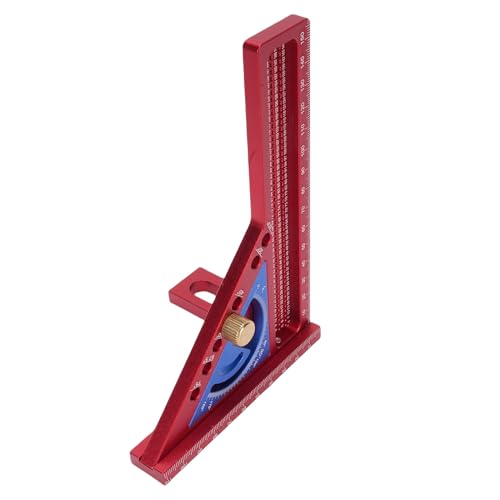 Regla medidora de ángulo 0-180° aluminio Eujgoov miniatura 3