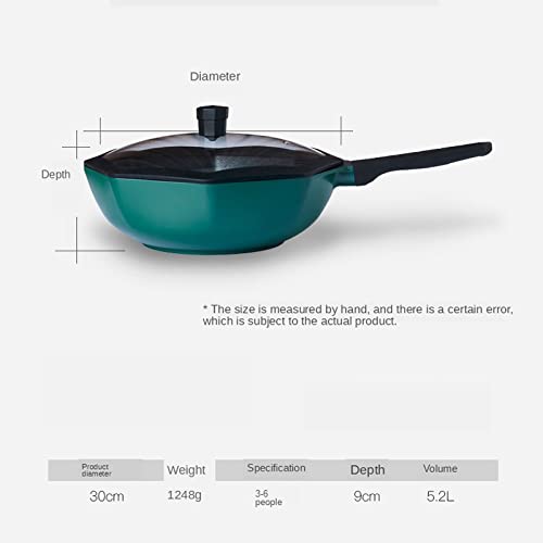 Wok antiadherente de 30 cm con mango desmontable miniatura 2