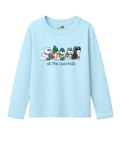 Image of SHODOX Boys Cotton Blend Printed Regular fit Long Sleeve T-Shirt (Pack of 3)