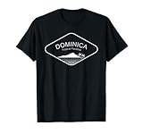 Dominica Trópicos Palmeras Playa Caribe Isla Recuerdo Regalo Camiseta