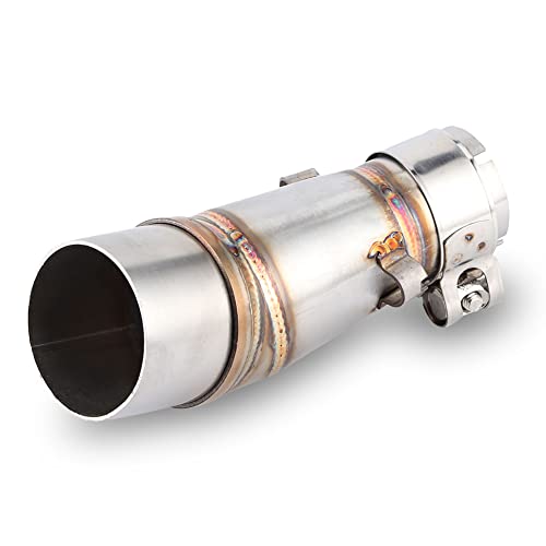 KIMISS adaptateur de pot d'échappement Slip-on Fixe, Tuyau de Silencieux d'Echappement Tuyau de Liaison d'Echappement de Moto systèmes d'échappement...