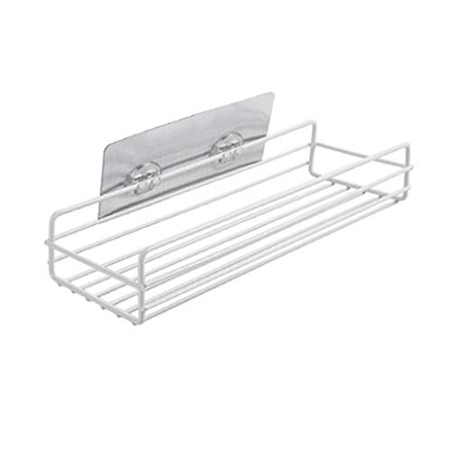 liumiKK Iron Bathroom Shower Shampoo Shelf Storage Rack Kitchen Organizer Basket Free Punching