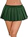 Avidlove Women's Mini Pleated Skirts Y2K Short Skirt Pleated Mini Skirt for Schoolgirl Green M