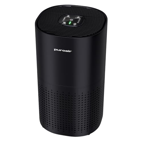 Powerful PuroAir HEPA Air Purifiers for Home Large Rooms - Filters Up To 99% of Pollutants, Smoke, Pollen, Dust, and VOCs - Quiet HEPA Air Filter 22 dB - Air Purifiers for Bedroom - Covers 1,115 Sq Ft