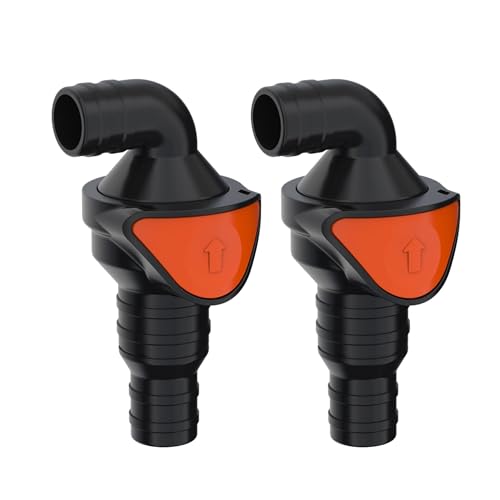 Image of SEAFLO in-Line / 90 Quick Disconnect Non-Return Check Valve PA6+GF+POM Construction, Anti-Backflow Design, Versatile Applications (Choose Size and Style)