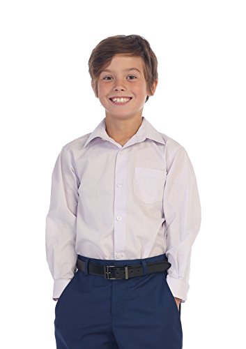 Image of Gioberti Boys Long Sleeve Solid Dress Shirt