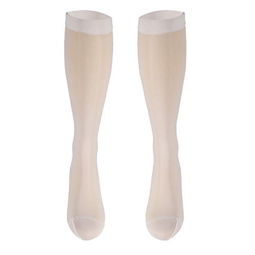 Image of Truform Sheer Compression Stockings, 15-20 mmHg, Women's Knee High Length, 20 Denier