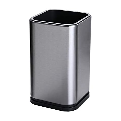 Stainless Steel Kitchen Utensil Holder Caddy,4L X 4W X 6.7H (small utensil crock) Cover